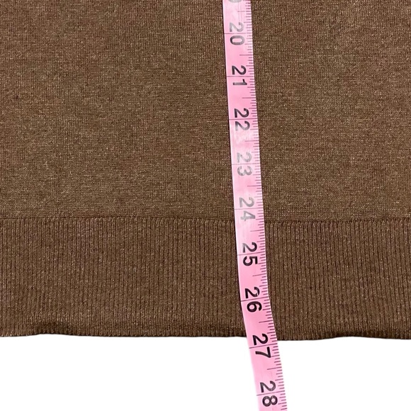 NAADAM Brown Silk Cashmere Turtleneck Tunic Sweater Size XS NWOT - Picture 15 of 16